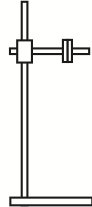 Retort stand with clamp