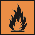 Hazard symbol: a flame